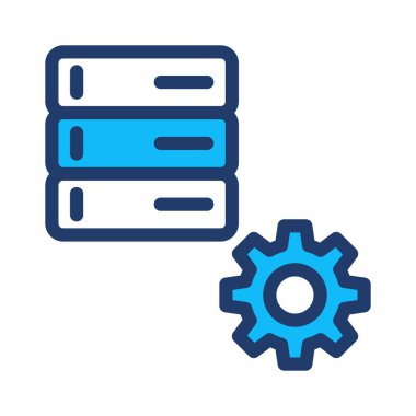 Beyaz arka plan, vektör, illüstrasyon izole düz simge tercih yapılandırın