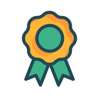 rozet madalya ödülü vektör çizim 