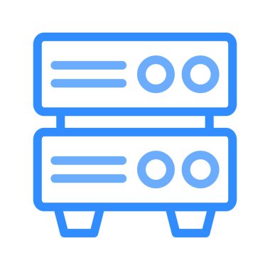 Sunucu veri merkezi veritabanı vektör çizim 