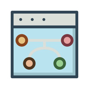 bağlantı ağ web sayfası vektör çizim 