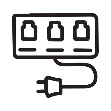 Bağdaştırıcı bağlantı noktası rj45 vektör çizim 