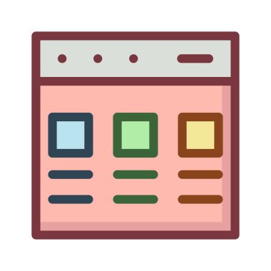 Web sayfası tarayıcı vektör çizim 