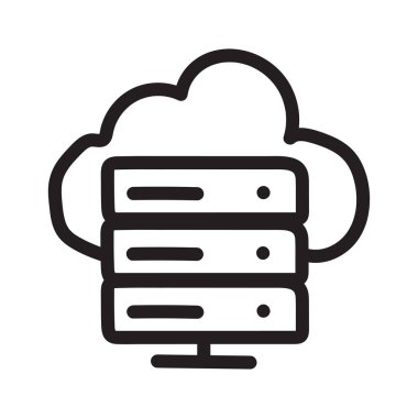 veritabanı sunucusu vektör çizim barındırma 