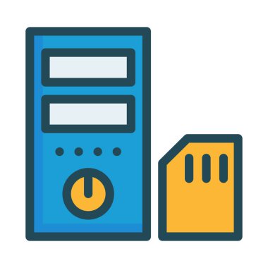 SD kart çip vektör çizim 