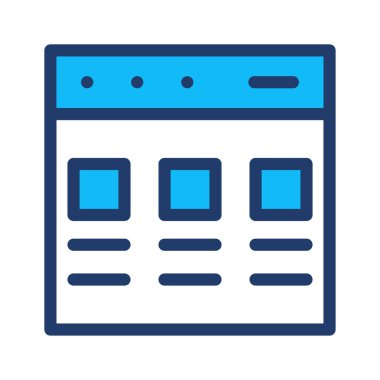 Web sayfası tarayıcı vektör çizim 