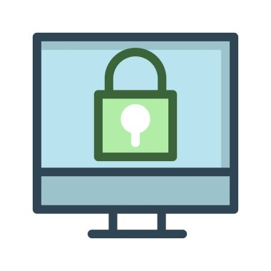 Özel kilit güvenli vektör çizim 