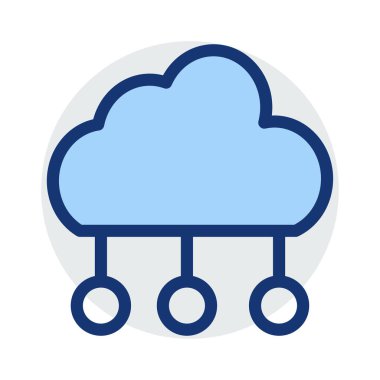 sunucu vektör çizim bulut 