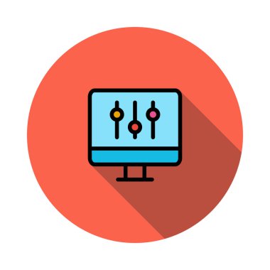 Denetim eşit kaymak vektör çizim 