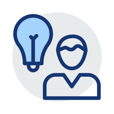 fikir yaratıcı kullanıcı vektör çizim 