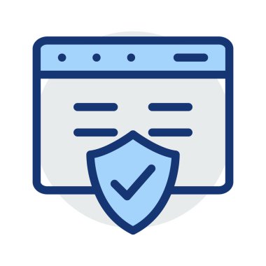 güvenli koruma kalkanı vektör çizim 