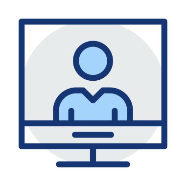 hesap oturum açma profili vektör çizim 