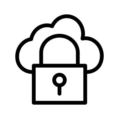 Özel kilit güvenli vektör çizim 