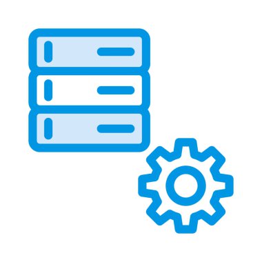 Beyaz arka plan, vektör, illüstrasyon izole düz simge tercih yapılandırın