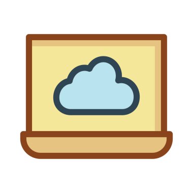 bulut depolama sunucusu vektör çizim 