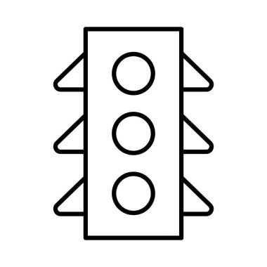 sinyal trafik yol vektör çizim 