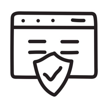 güvenli koruma kalkanı vektör çizim 