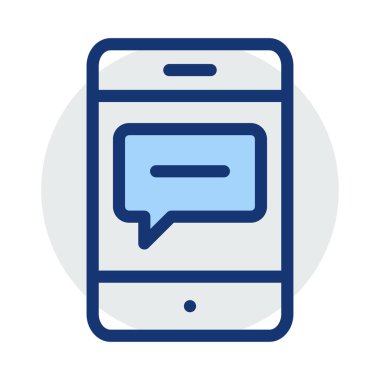 mesaj sohbet metin vektör çizim 