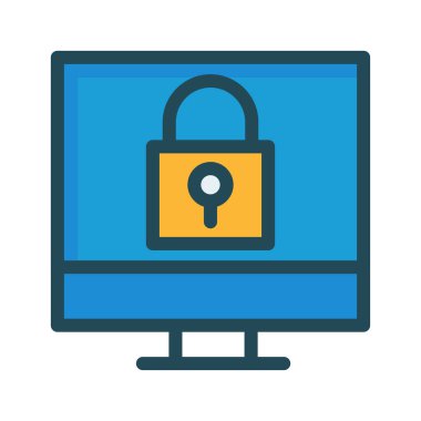 Özel kilit güvenli vektör çizim 