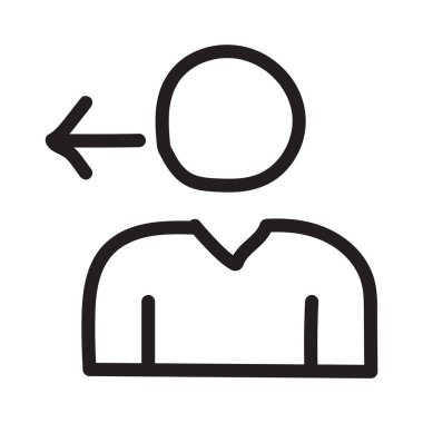 kullanıcı profili düz simgesi beyaz arka plan, vektör, illüstrasyon izole