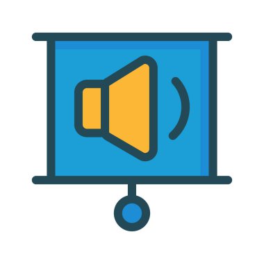 birim ses hoparlör vektör çizim 