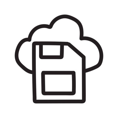 disket düz simgesi beyaz arka plan, vektör, illüstrasyon izole  