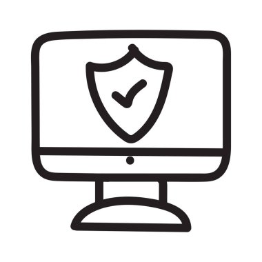 güvenli koruma kalkanı vektör çizim 