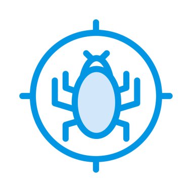 kötü amaçlı yazılım virüsü hedef vektör çizim 