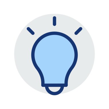 fikir yaratıcı lamba vektör çizim 