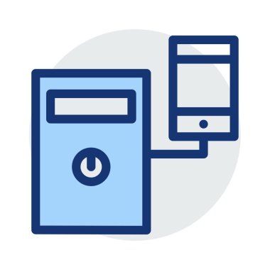 dosya paylaşımı PC bilgisayar vektör çizim 