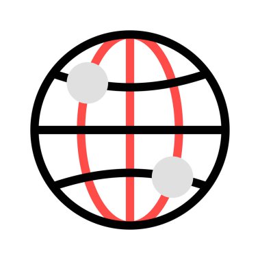 ağ bağlantı dünya vektör çizim 