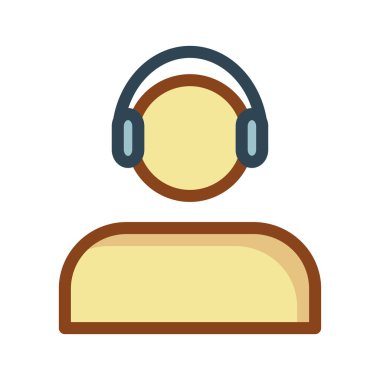 Destek Hizmetleri kullanıcı vektör çizim 