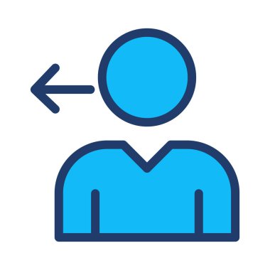 kullanıcı profili düz simgesi beyaz arka plan, vektör, illüstrasyon izole