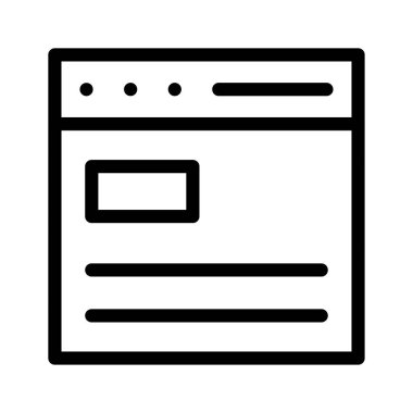 Web sayfası tarayıcı vektör çizim 