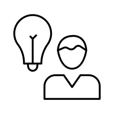 fikir yaratıcı kullanıcı vektör çizim 