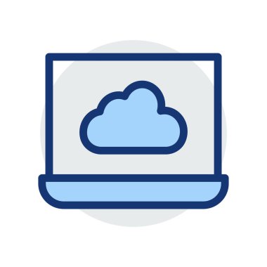 bulut depolama sunucusu vektör çizim 