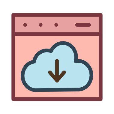 tarayıcı bulut vektör çizim indir 