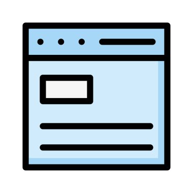 Web sayfası tarayıcı vektör çizim 