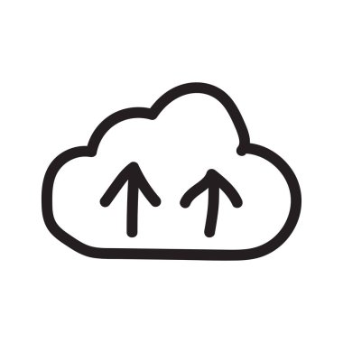 Beyaz arka plan, vektör, illüstrasyon izole bulut sunucu düz simgesi üzerinde yükleme 