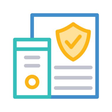 PC bilgisayar güvenli vektör çizim 