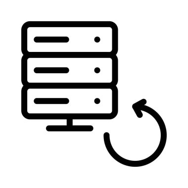 yenileme sunucu vektör çizim yeniden 