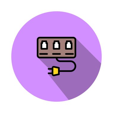 Bağdaştırıcı bağlantı noktası rj45 vektör çizim 