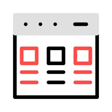 Web sayfası tarayıcı vektör çizim 