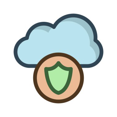 güvenli koruma kalkanı vektör çizim 