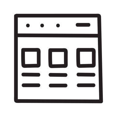 Web sayfası tarayıcı vektör çizim 