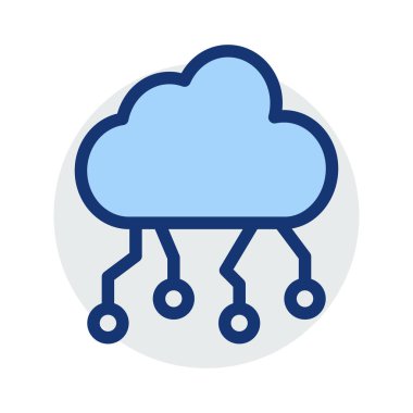 Ağ vektör çizim bulut 