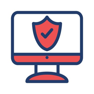 güvenli koruma kalkanı vektör çizim 