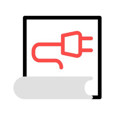 sayfa belge bağdaştırıcısı vektör çizim 