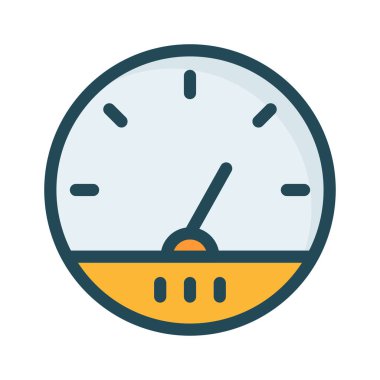 hız ölçer ölçü vektör çizim 