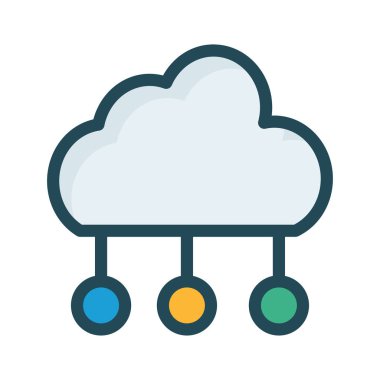 sunucu vektör çizim bulut 