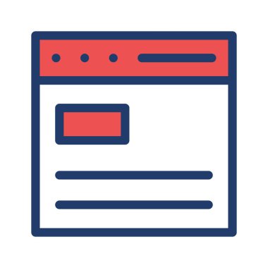 Web sayfası tarayıcı vektör çizim 